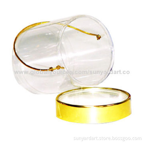 Clear plastic tube/oval